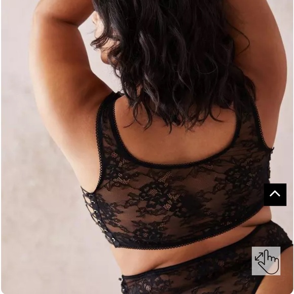 Torrid Laced Up Lace Scoop Neck Bralette - Picture 3 of 6